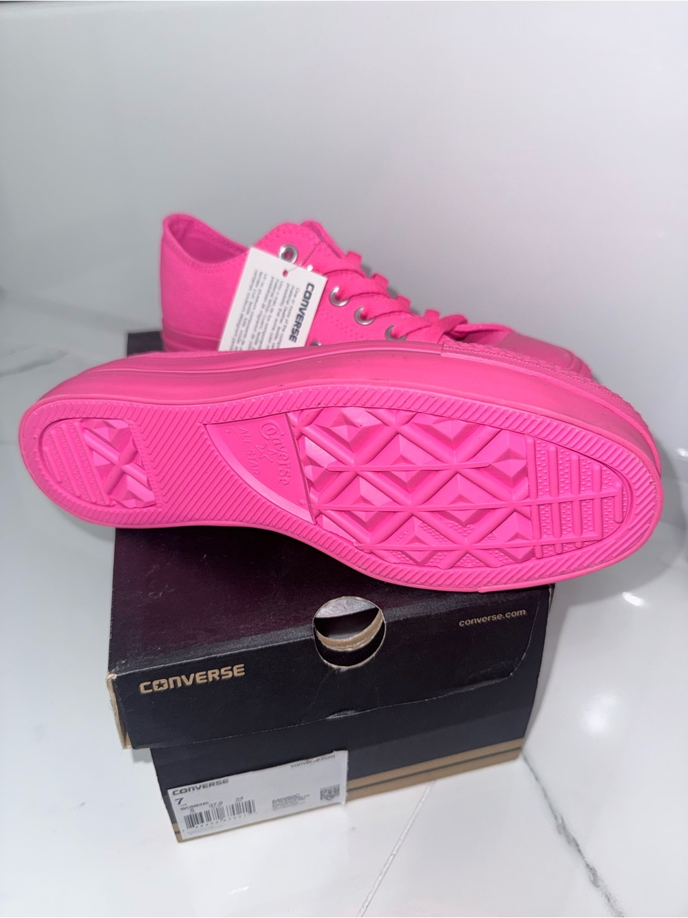 Converse Low Top Sneakers - Bright Pink